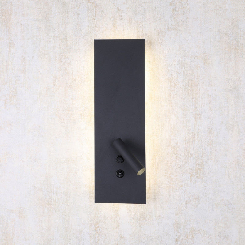 Бра Favourite Illusio 2412-2W, D80*W140*H450, черный