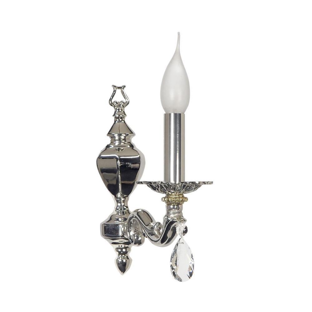 Бра *7*23 см, 1*E14*40W, Arti Lampadari Amelia Sb Amelia E 2.1.1.502 SB, Серебро