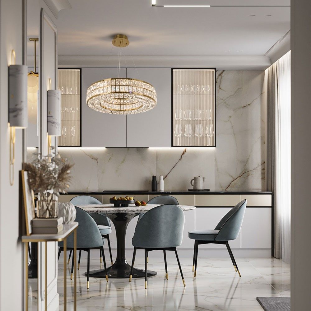 Подвесная люстра *60*120 см, LED 45W, 3000 / 6000K, Латунь MODELUX ML.330.600 BS