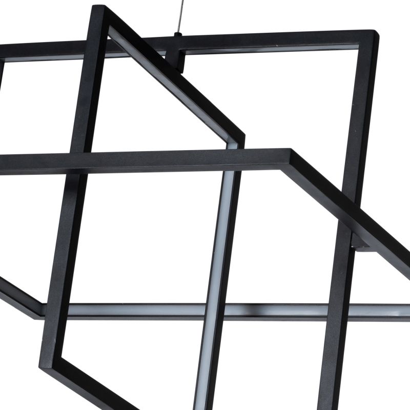 Светильник подвесной светодиодный 49*49*120 см, 3*LED 90W черный Stilfort Brox 4003/02/03P