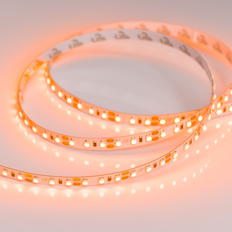 Лента RT-A120-8mm 12V Orange (9.6 W/m, IP20, 2835, 5m), Arlight 015902(2). Цена указана за 5 метров. Продается кратно 5 метрам.