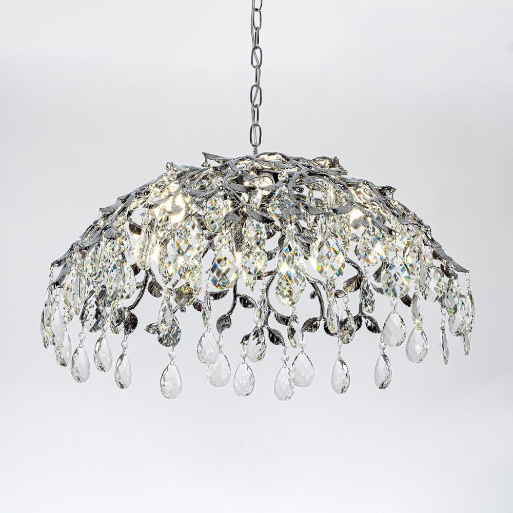 Подвесная люстра 60 см, MODELUX ML.8065.8 CR, хром