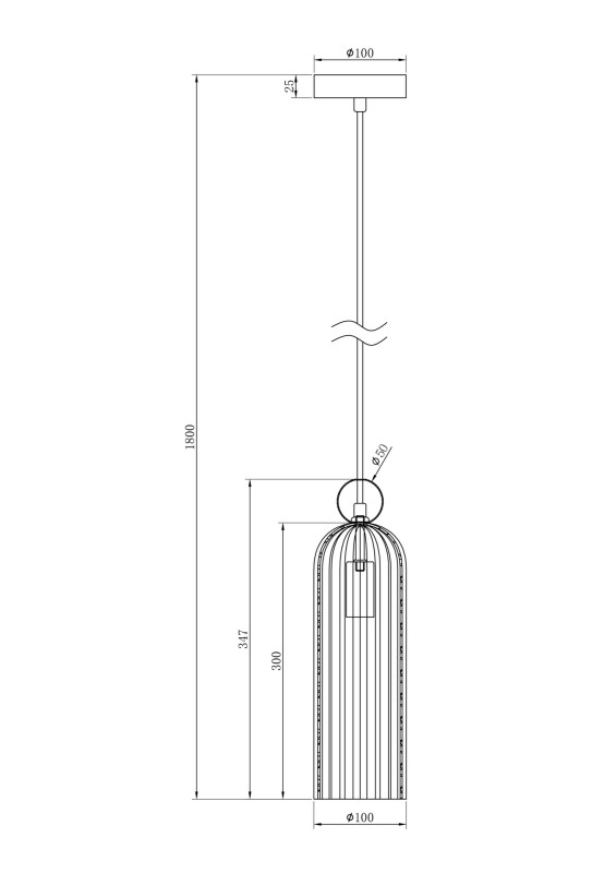 Светильник 10 см, Maytoni Antic MOD302PL-01CG, латунь