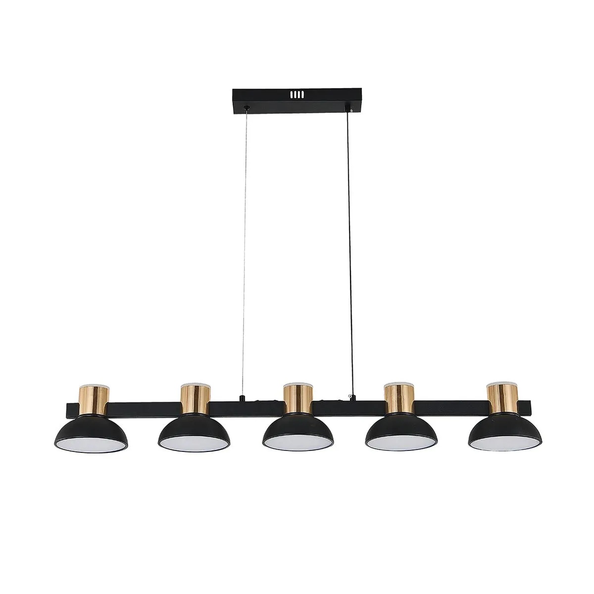 Подвесной светильник 95,5*14*100 см, 1*80W, LED  Indigo Traforo 11059/5PL Black