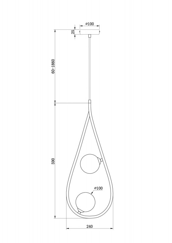 Люстра Freya Perlina FR4005PL-02B черная