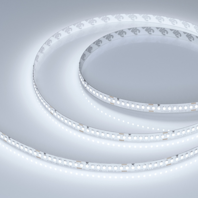 Лента UL-A200-10mm 24V White6000 (20 W/m, IP20, 2835, 5m) (Arlight, высок.эфф.150 лм/Вт) 037227. Цена указана за 5 метров. Продается кратно 5 метрам.
