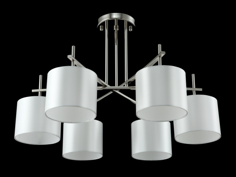 Люстра 77 см, Crystal Lux SERGIO PL6 NICKEL Никель
