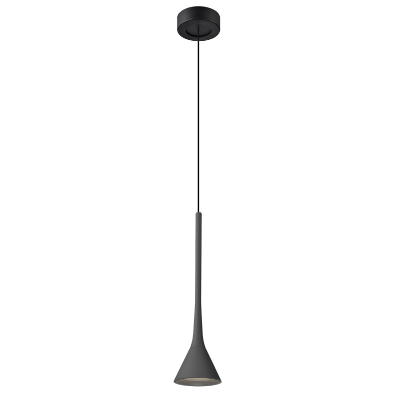 Подвесной светильник 12*150 см, LED, 6W, 4000К, Favourite Klokken 4406-1P черный