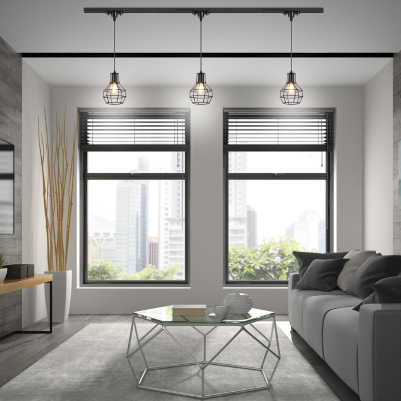 Трековый светильник Novotech Zelle 370423, черный, 19.5x15.3x15.3см, Е27, 50W