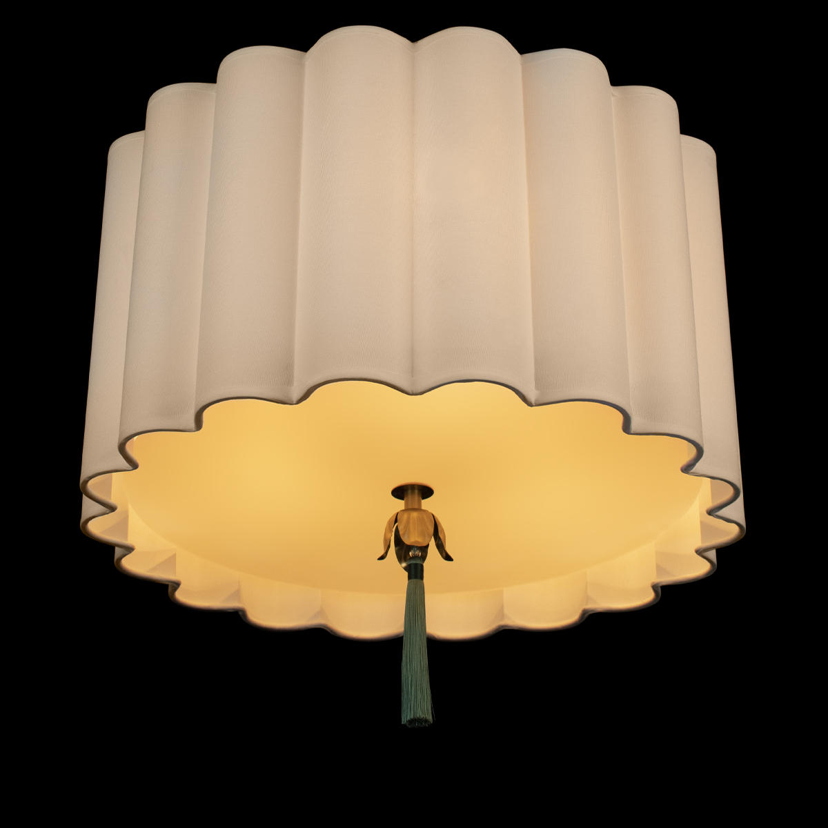 Потолочный светильник 47*46 см, 3*E14 LOFT IT Mellow 10306 Light linen латунь