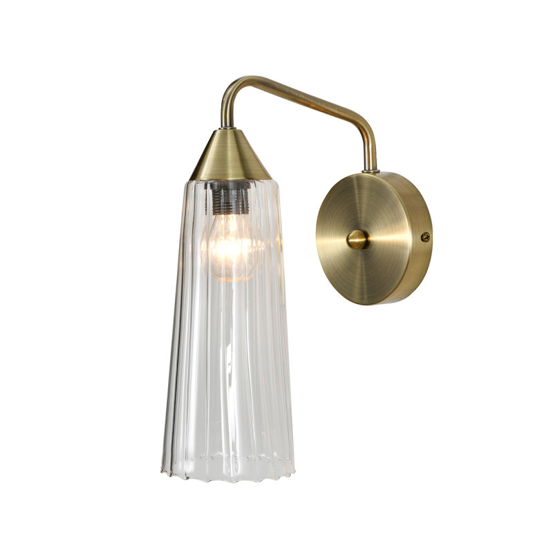 Бра 28 см, Indigo Campana 13028/1W Brass V000508, бронза, 13028/1W Brass