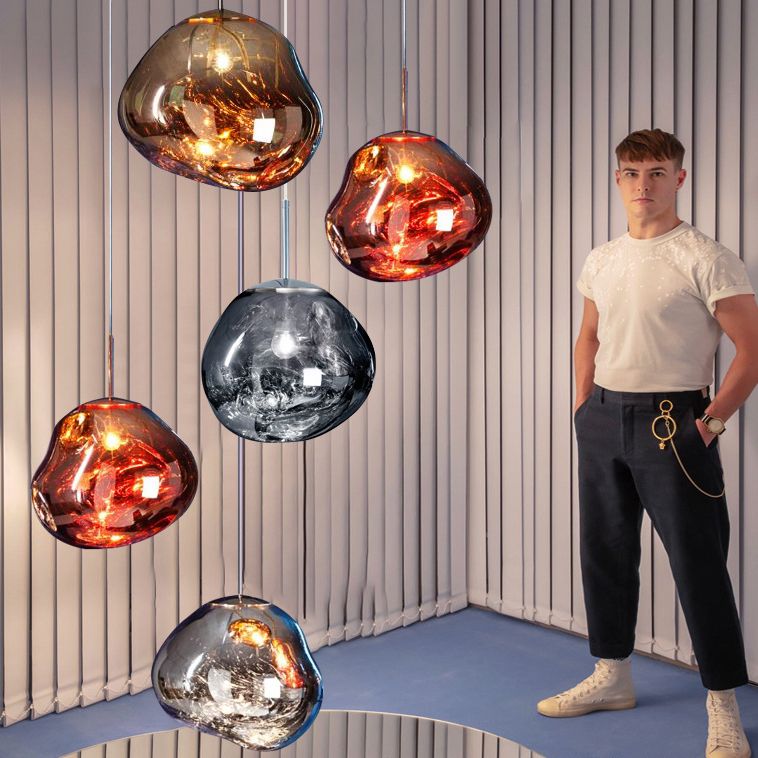 Подвесной светильник Tom Dixon Melt Pendant Silver D50 50*50* см, 1*E14*40W, ImperiumLoft 40.2599, Серебристый