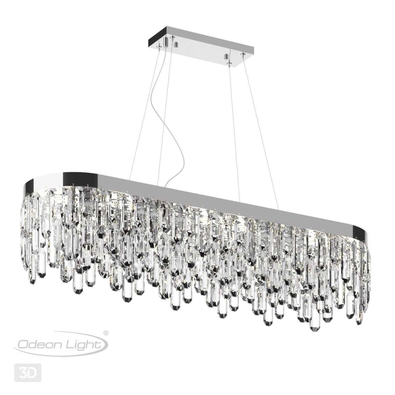 Подвесной светильник 100*28 см Odeon Light Dakisa 4985/12 Хром