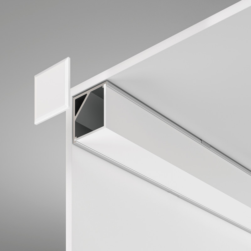 Алюминиевый профиль  Накладной 2000*16*16 мм Maytoni Technical Led Strip ALM009S-2M Серебро, цена за штуку