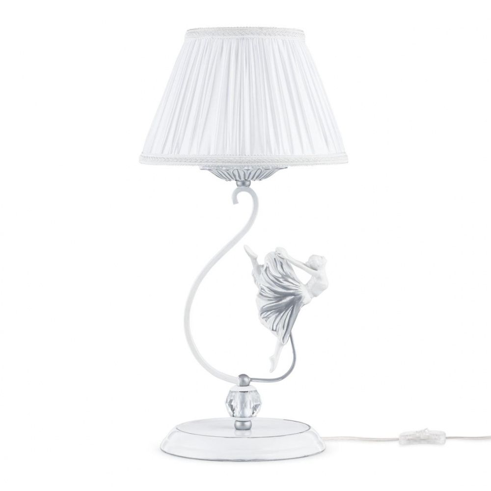 Настольная лампа с балериной Maytoni Elina ARM222-11-N серебро