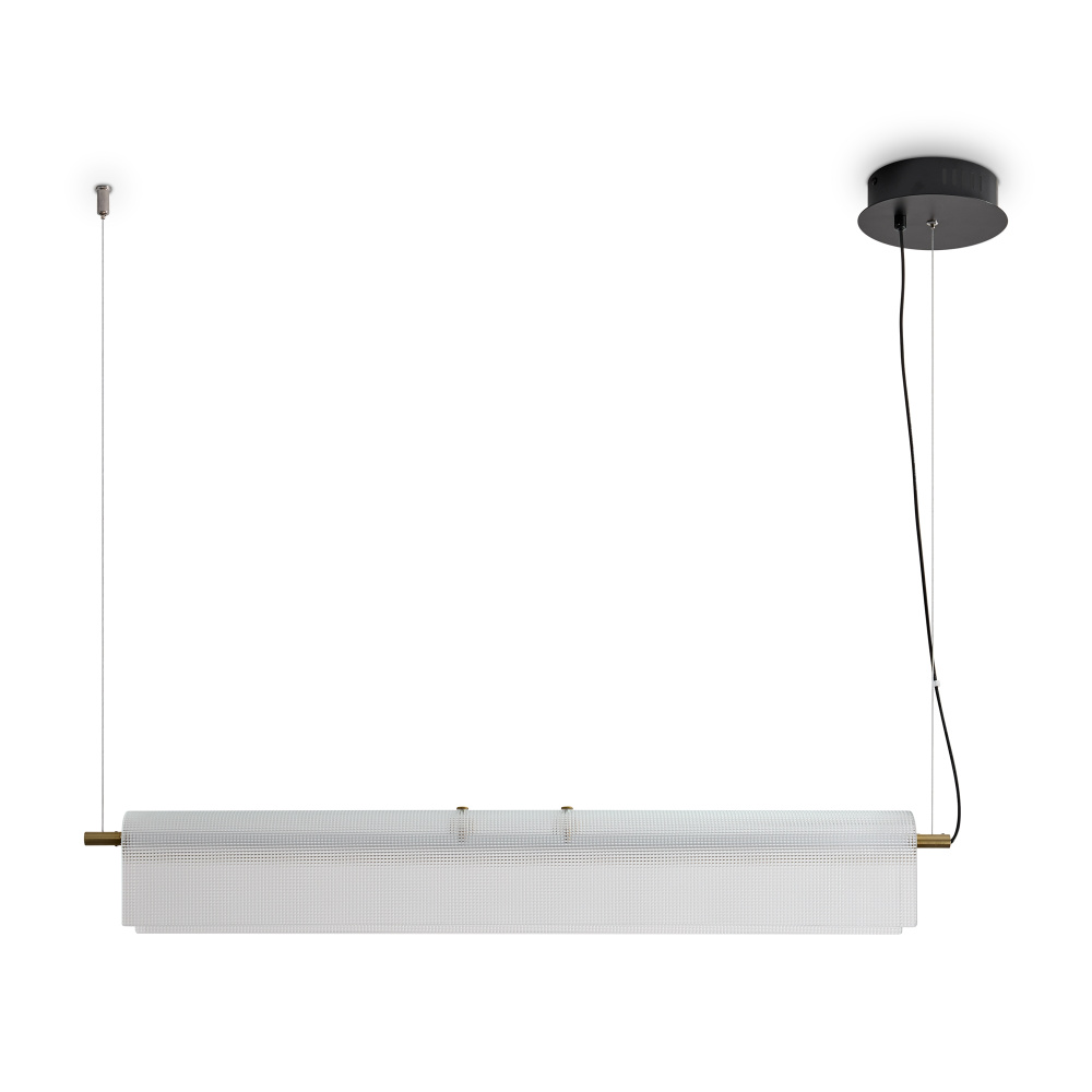 Подвесной светильник 83*9*14,5-163,5 см, LED*23W, 2700K, Freya Loyd FR5556PL-L25BBS, Черный и Латунь