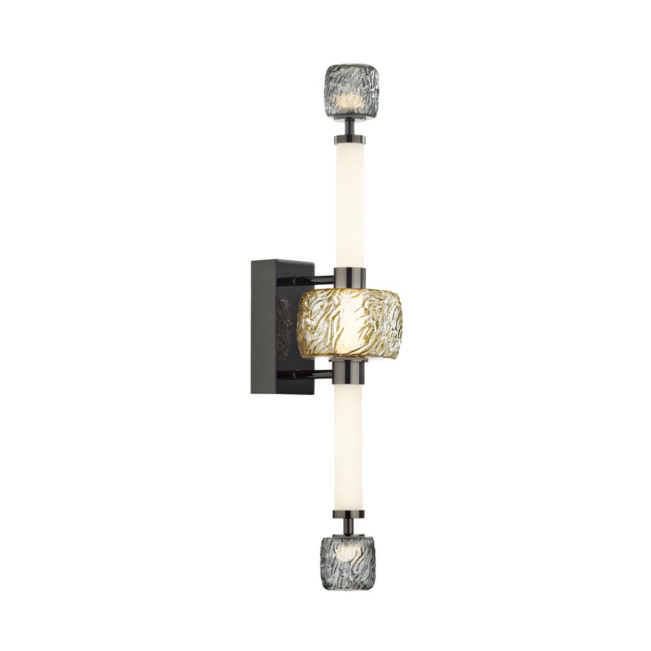 Бра 19,5*13*66,5 см, 1 LED*28W, 3000 К, Odeon Light Kliff, черный 5427/28WL