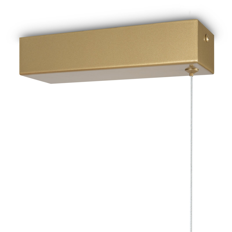 Подвесной светильник 150*1,5*305,5 см, 2* LED, 48W, 2600К-3500К, Maytoni Halo MOD005PL-L48BSK латунный