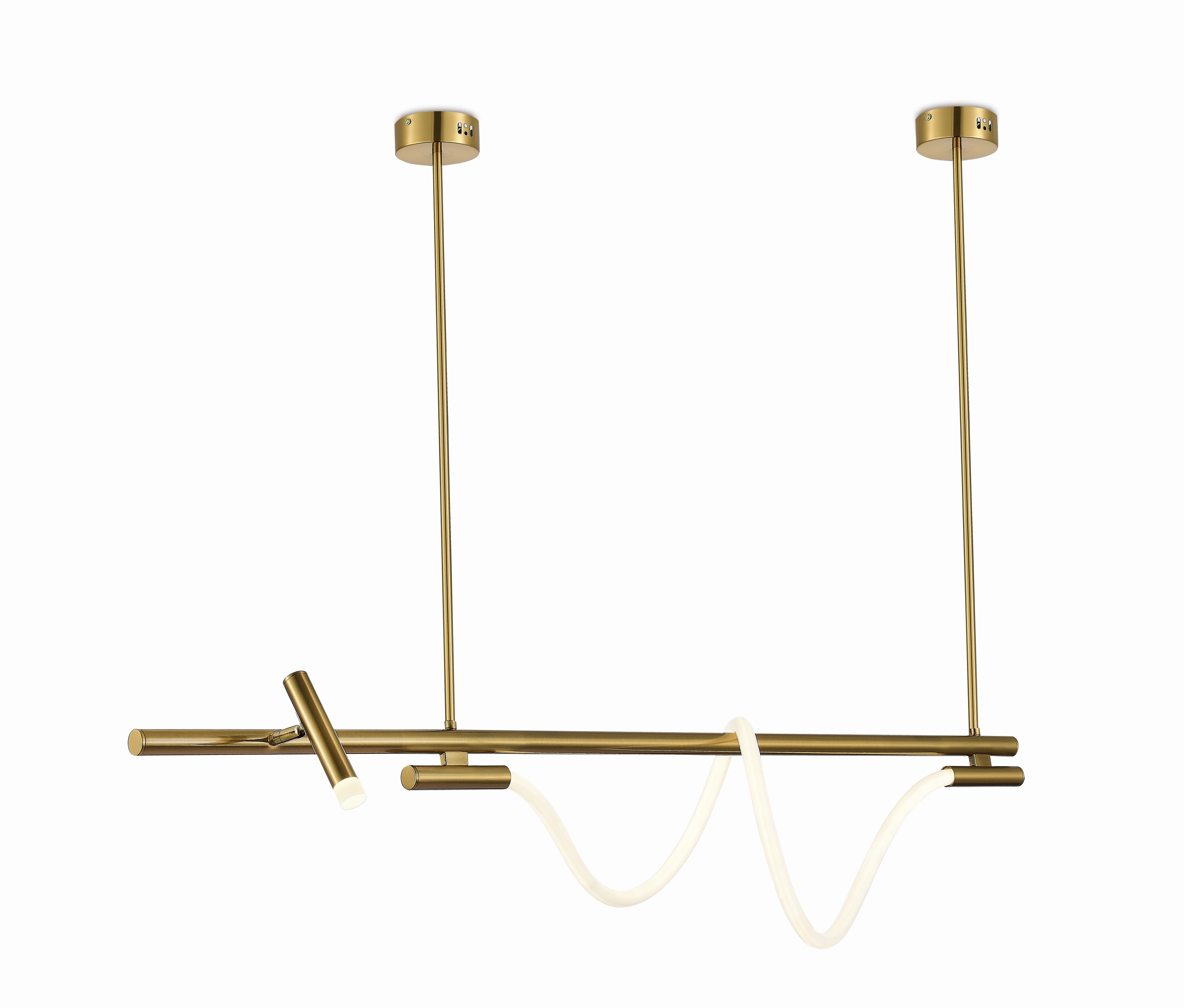 Люстра  1200*1000, LED, 19W 4000K NewRgy LED 2313-DW BRASS, Бронза