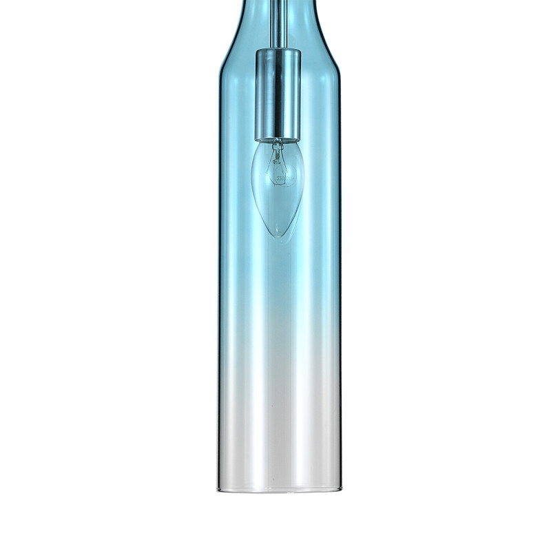 Подвесной светильник 8*8*198,5 см, 1*E14, 40W, Indigo BEUTA V000563 хром, 11052/1P Blue