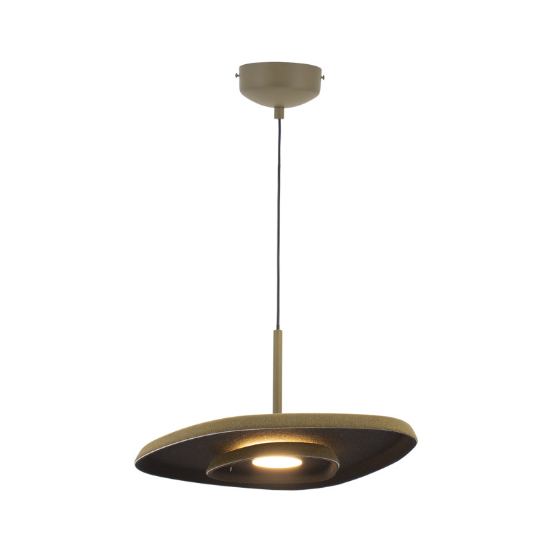 Подвесной светильник 30,6*39,8*174,4 см, LED, 12W, 3000К, Moderli Agato V11091-PL зеленый