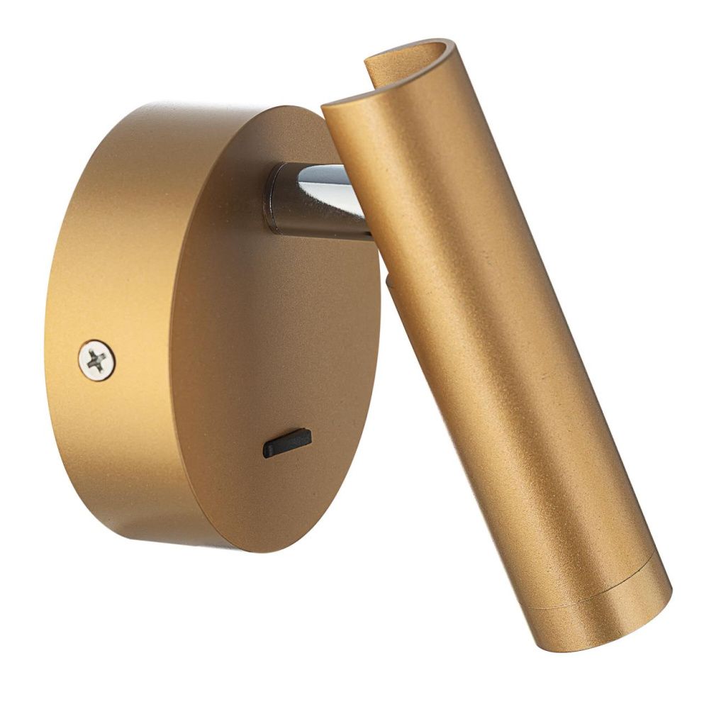 Светильник 11 см, 3W, 3000K, Citilux DEKART CL704102, золото