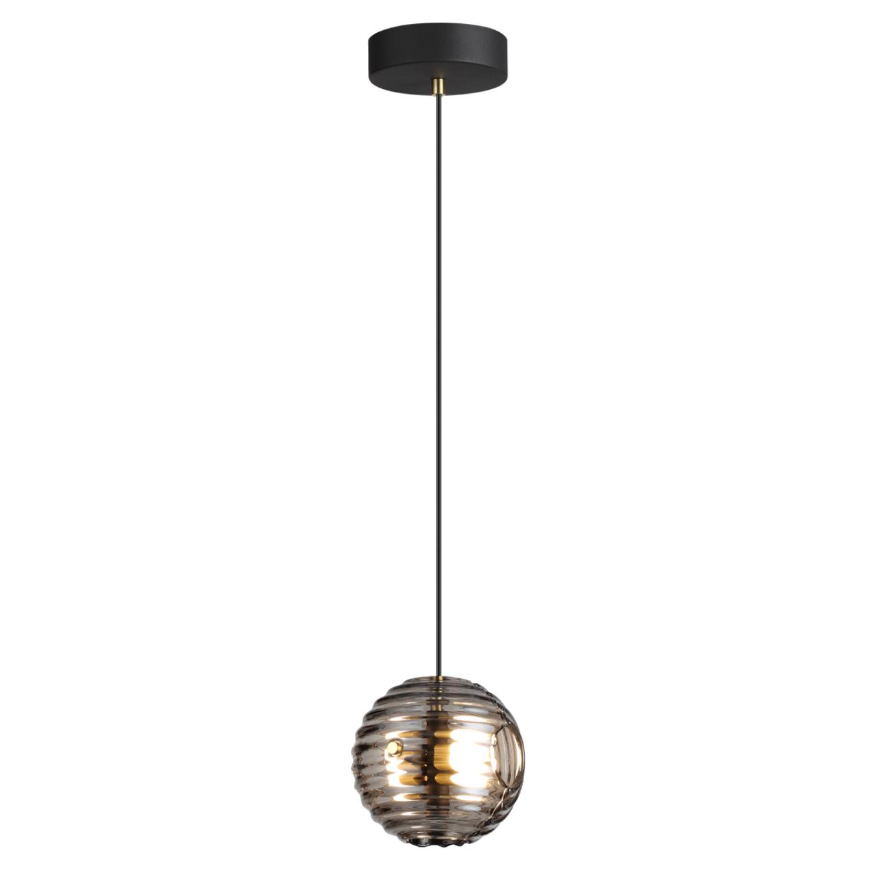 Подвес 14,8*14,8*129 см,  LED*W, 4000 К, Odeon Light Troni, черный 5041/12L