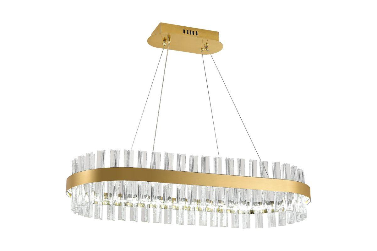 Подвесной светодиодный светильник  35*80*15 см, LED 120 W, Natali Kovaltseva Smart Нимбы Led Lamps 81252 Золотой
