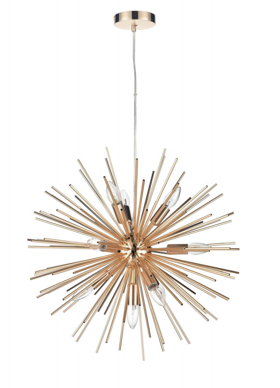 Подвесной светильник  60*150 см, 10*E14 золото Vele Luce Brina VL5674P10