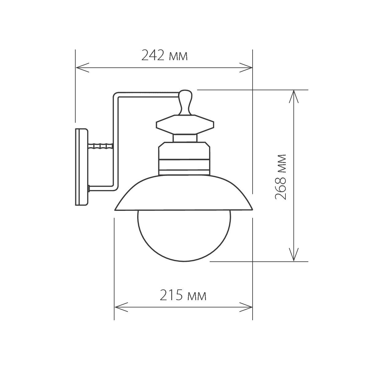Talli D черный уличный настенный светильник GL 3002D Elektrostandard