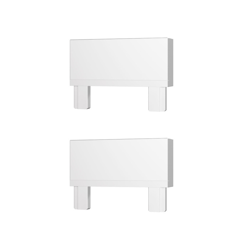 Торцевая заглушка SKYFLAT (2 шт) 2,6*0,6 см, ST LUCE Skyflat ST067.509.19 белый
