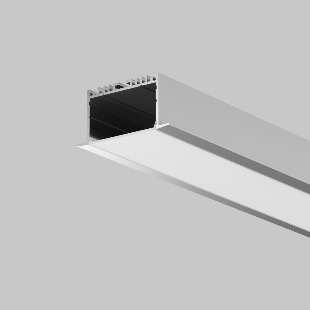Встраиваемый с накладным фланцем профиль Maytoni Led Strip  Серебро 642003, Белый