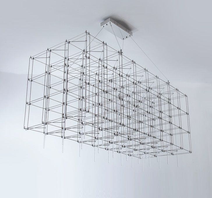 Светильник DZN-68781 МАТ.ХРОМ  1200*600*600/H600+6000/1/LED/.W/4000K трос 4м SELENA 25-04