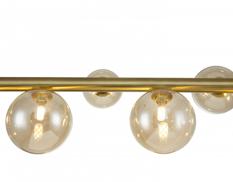 Подвесной светильник 1200*275*300/1480 мм, 10*G9 золото Indigo Canto V000248, 11026/10PL Gold