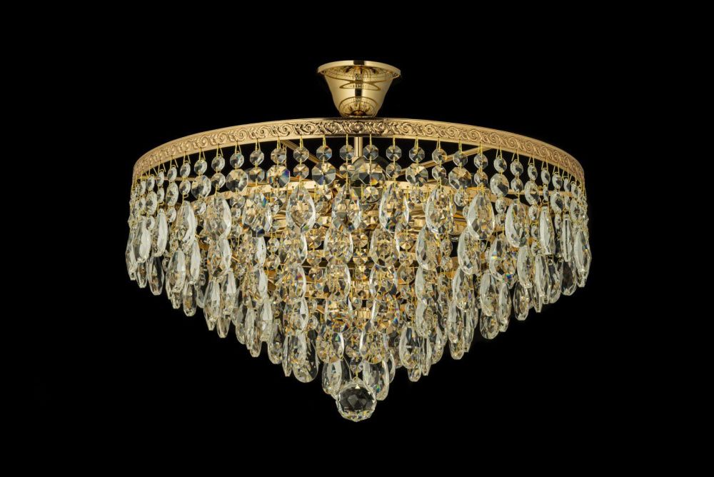 Люстра потолочная *46*25 см, 6*E27*60W, Arti Lampadari Castellana Gold Castellana E 1.3.46.601 G, Золото