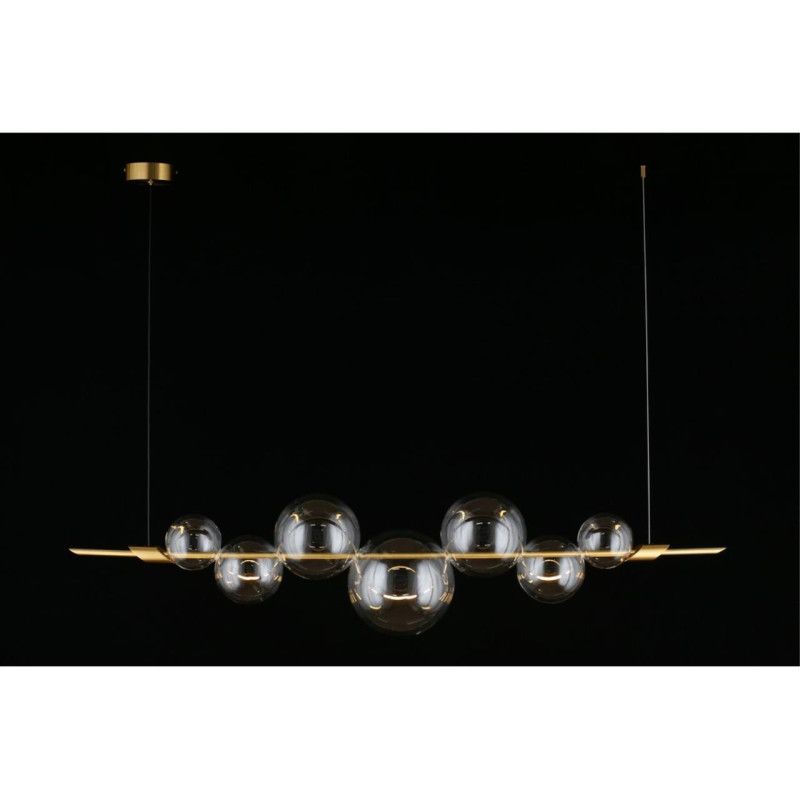 Подвесная люстра 153*25*60-200 см, 1*LED, 12W, 3000K, Aployt NOEL APL.651.03.12, латунный