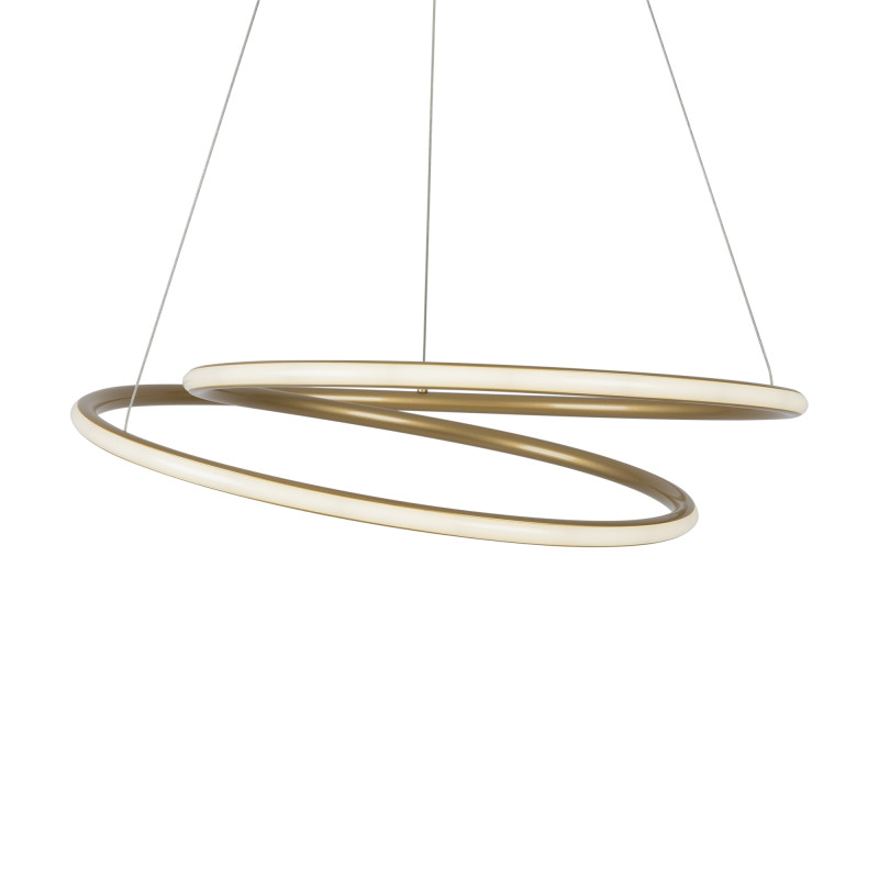 Подвесная люстра 52,5*52,5*310 см, 2* LED, 39W, 2600К-3500К, Maytoni Nola MOD100PL-L47BSK1 латунный