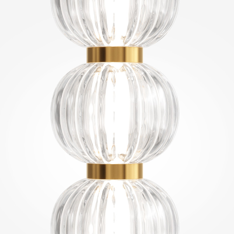Торшер 25*25*132 см, LED, 33W, 3000К, Maytoni Amulet MOD555FL-L23G3K золотой
