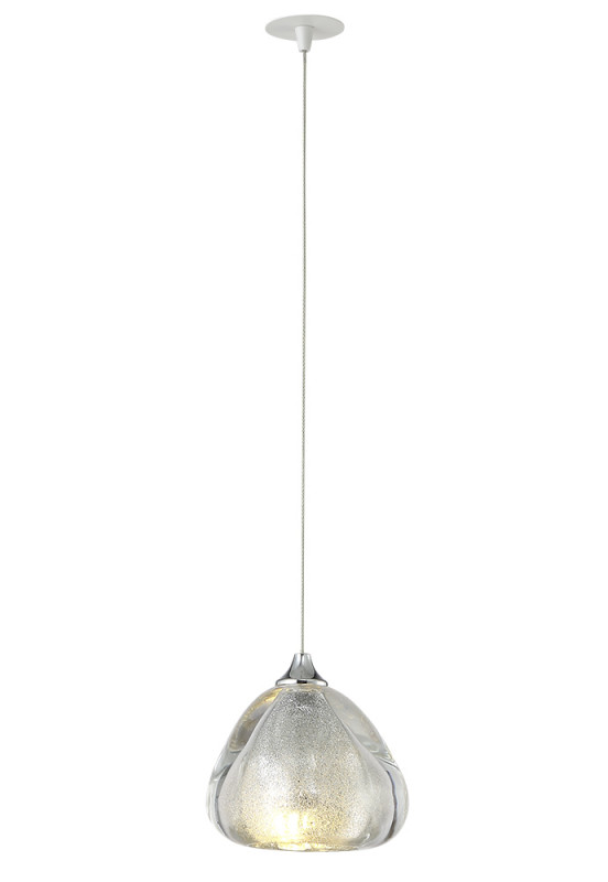 Светильник подвесной 12 см, Crystal L ux VERANO SP1 SILVER Серебро