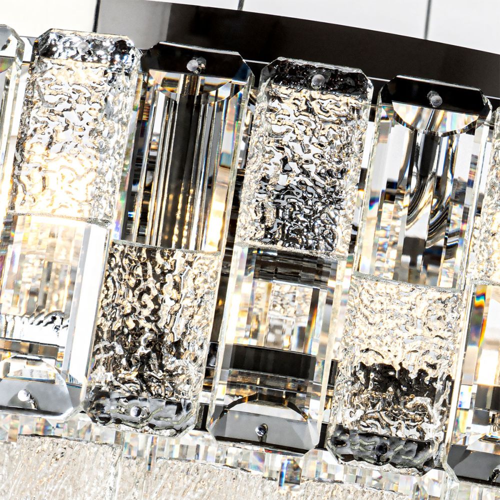 Люстра 50 см, 7*Е14*40W, Modelux  ML.7039.500 CR, Хром