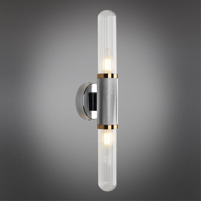 Бра 9*10*48 см, 2*E14, 7W, Aployt Brynia APL.307.41.02, бронзовый