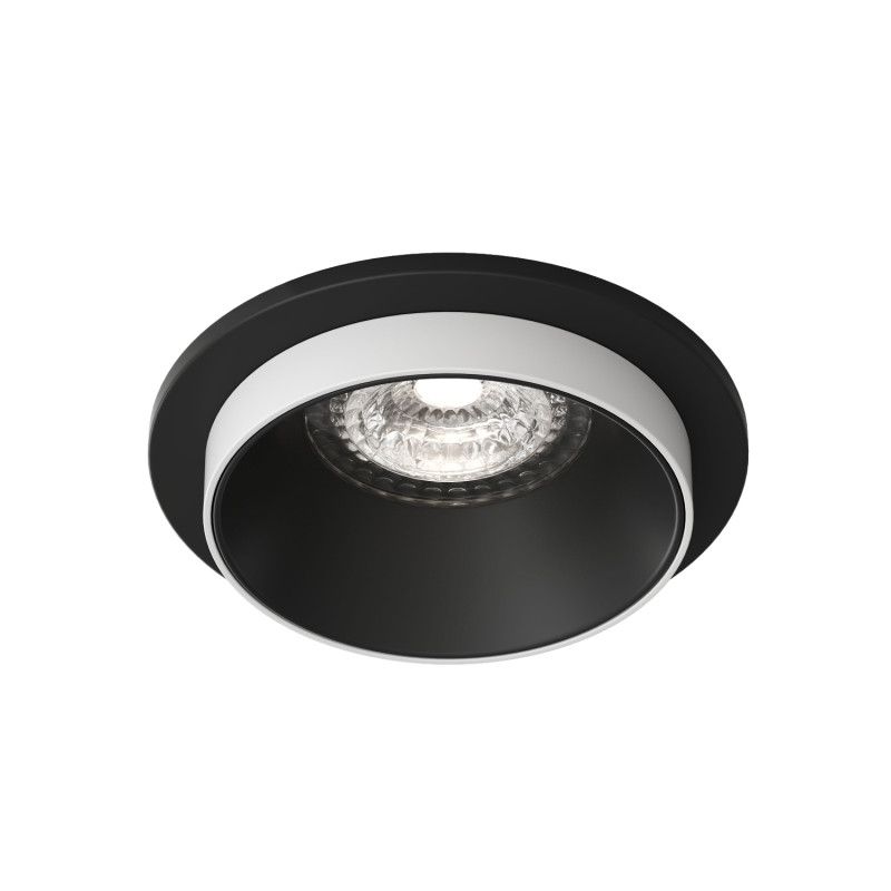 Светильник встраиваемый 9*9*4,3 см, вр 6,5 см, 1*GU10*50W, Denkirs Lemvik DK2400-BK, черный