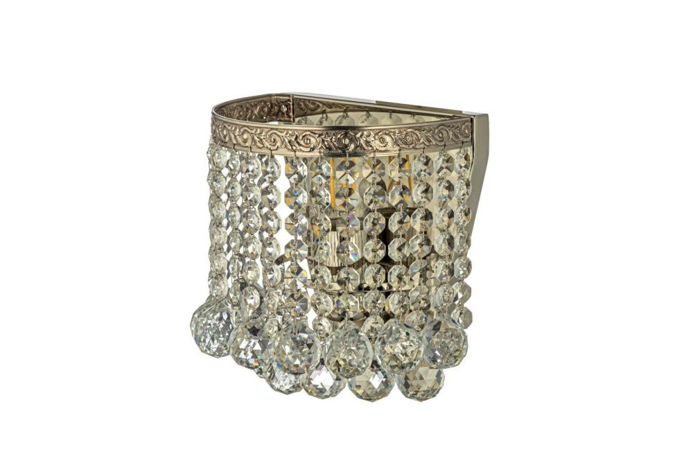 Бра *18*20 см, 1*E27*60W, Arti Lampadari Castellana Nickel Castellana E 2.10.501 N, Матовый никель