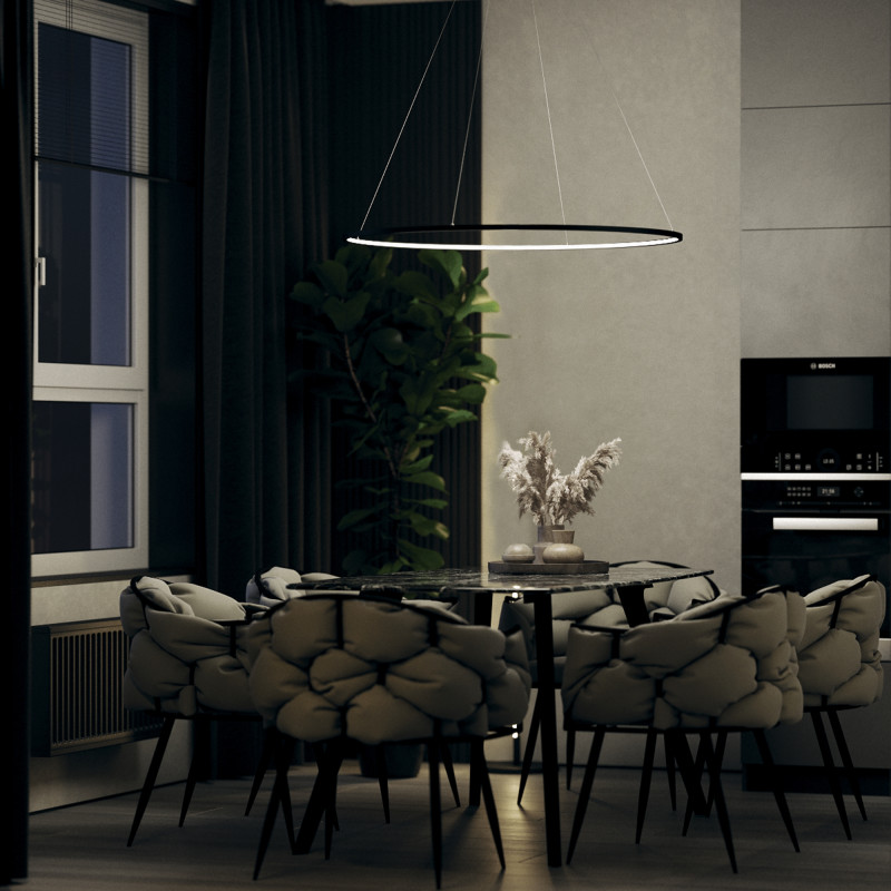 Светильник 80 см, 36W, 3000K Maytoni MOD072PL-L36B3K, черный