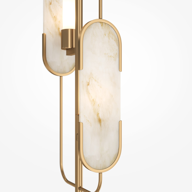 Торшер 160 см, Maytoni Marmo MOD099FL-02G, золото