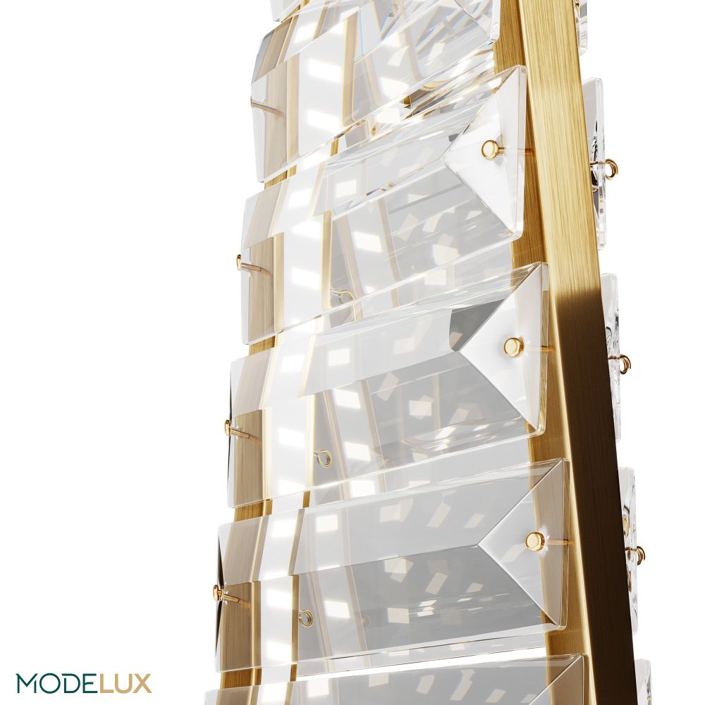 Подвесной светильник 8*4*190 см, LED 12W, 4000K, Латунь MODESTYLE MS.88910.1 BS