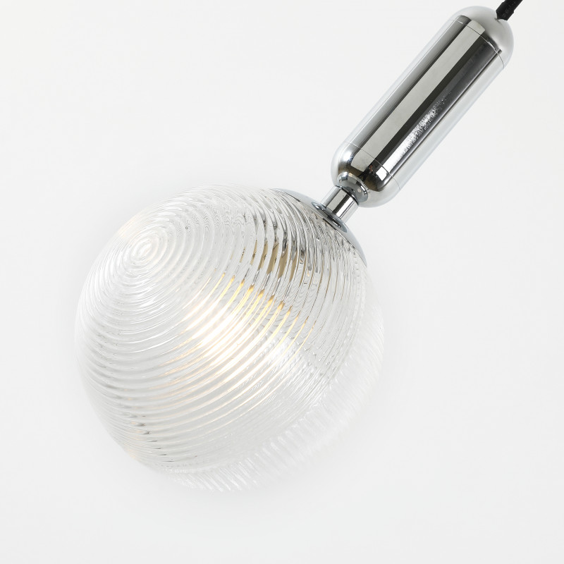 Подвес Favourite Idem 2724-1P, D120*H275/1470, хром, плафон из рифленого прозрачного стекла