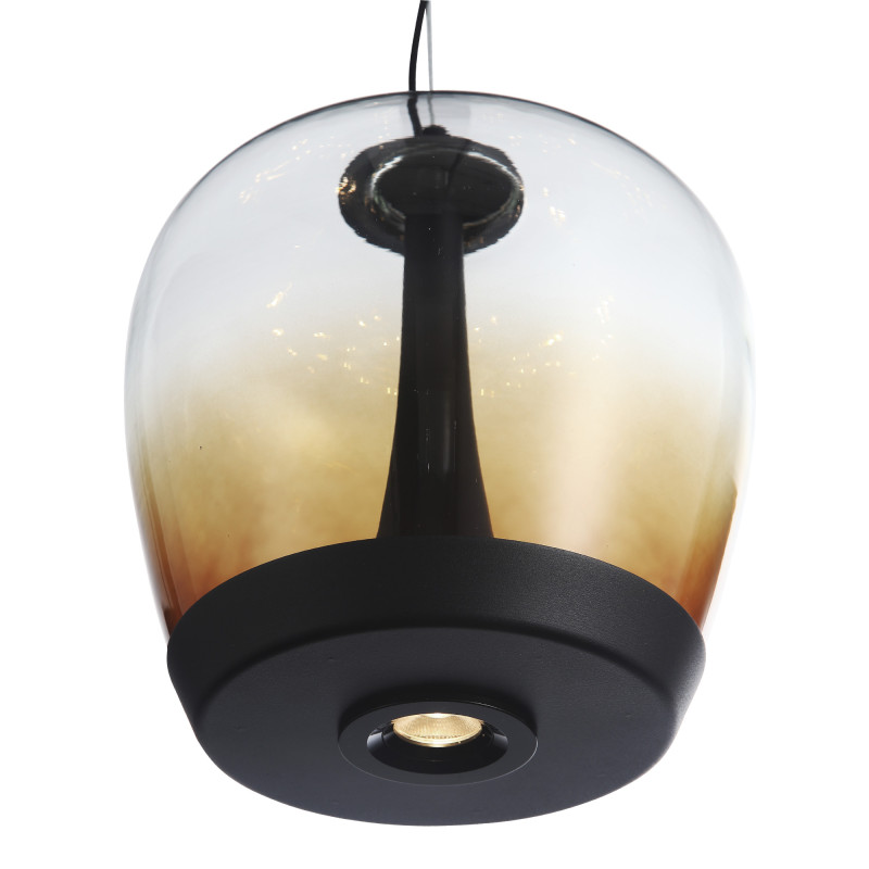 Подвесной светильник 20*200 см, LED, 17W,  3000К, ST-Luce Ripple SL6014.413.01 черный