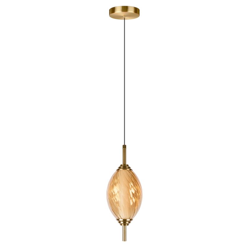 Подвесной светильник *12*-27,5 см, 1*LED*30W, 4000K, LOFT IT Helix 10421/A Amber, бронзовый