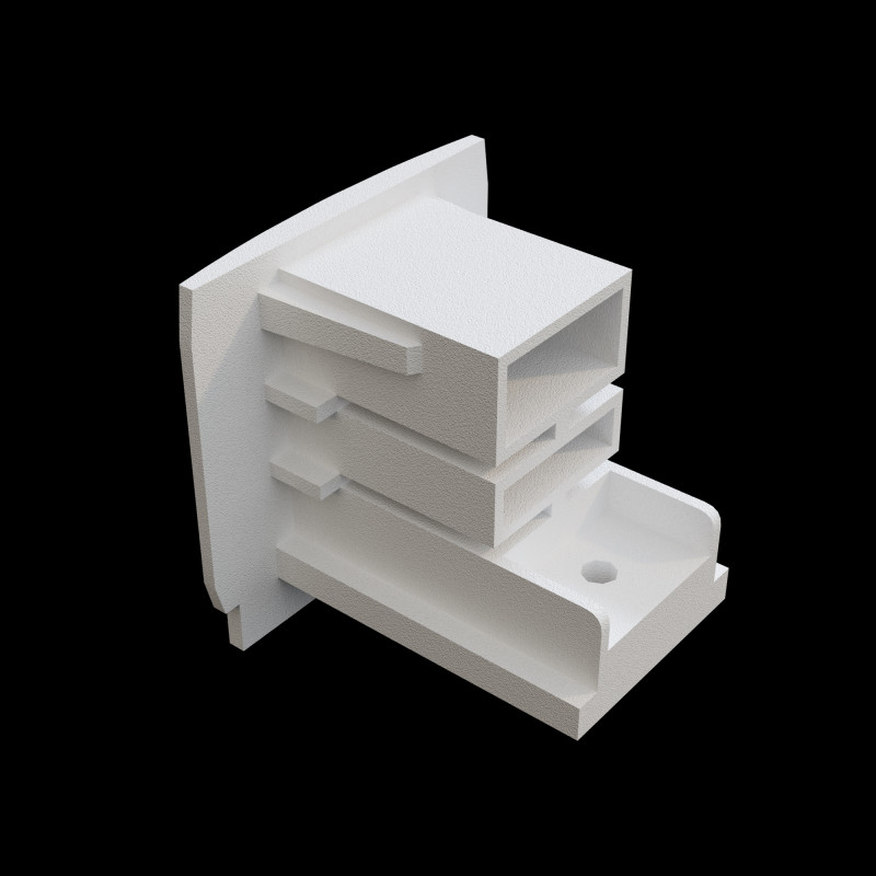 Комплектующие для накладной трековой системы Maytoni Technical Three phase track system Trinity TRA005EC-31W белый